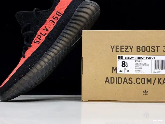 Black Red Boost Core BY9612 Yeezy 350 Adidas V2 0524